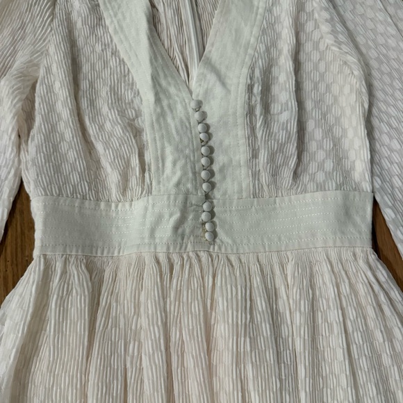 Zimmermann Plisse Dress in Pearl - Picture 6 of 16